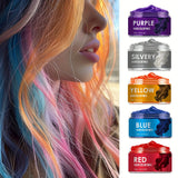 5-Pack Hair Color Wax Set: Create Vibrant Holiday Hair with Easy-to-Use Cream - Includes 5 Colors for Matching Freedom