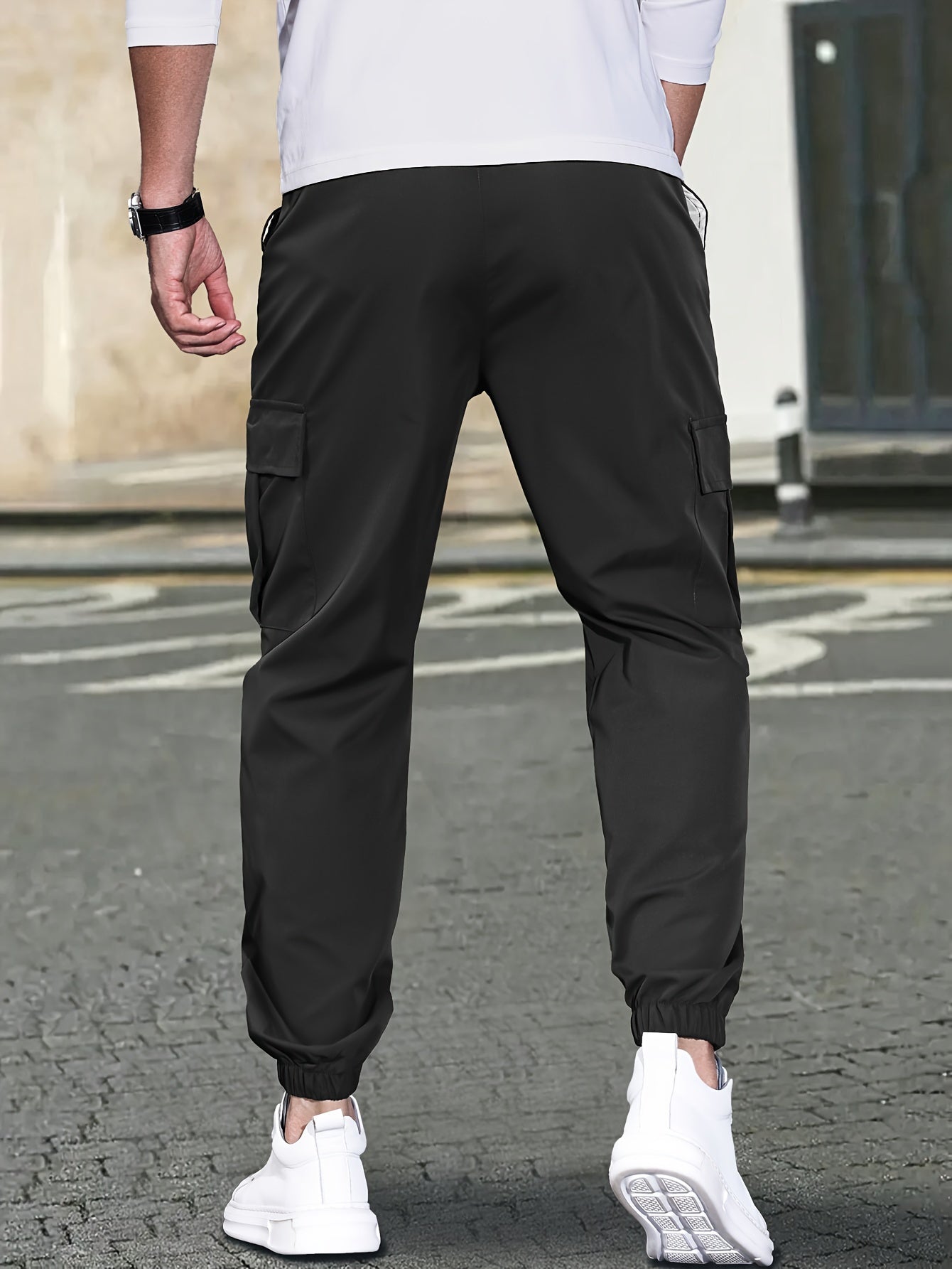 Pantalones cargo elegantes para hombre: cómodos, transpirables y prácticos con múltiples bolsillos laterales para actividades al aire libre de verano, senderismo, acampada y viajes.