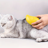 Cepillo de vapor para gatos, autolimpiable para eliminar pelos enredados y sueltos, cepillo de vapor para masajes, peine depilatorio para gatos y perros.
