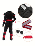 Halloween Boys Kids Ninja Costume Cosplay Muscle Jumpsuit Children Fancy Birthday Party Gift Dress Up