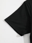 2pcs Women'S Plus Size Casual Outfit - Heart Print Short Sleeve T-Shirt & Pocketed Shorts, Stretchy Waistband, Crew Neck, Soft Fabric, Perfect for Spring/Summer