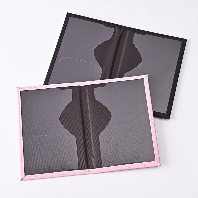 Creative Color Printing Letter Faux Leather Multi-Functional Passport Holder SIM Card ID Holder