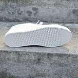 Women's Solid Color Sneakers, Casual Lace Up Outdoor Shoes, Comfortable Low Top Sport Shoes