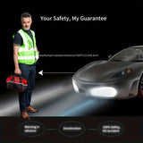 Chaleco reflectante de seguridad de alta visibilidad para hombres y mujeres: ideal para corredores, ciclistas, topógrafos, voluntarios, guardias de tráfico y trabajadores de la construcción.
