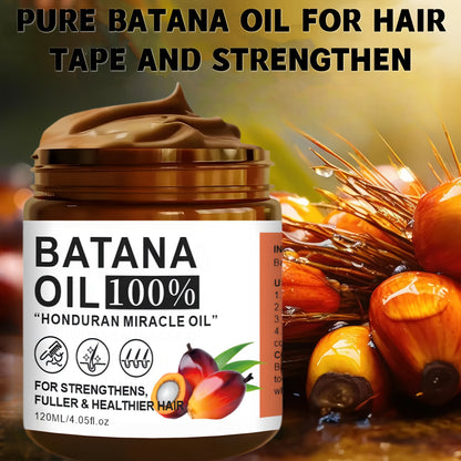 120ml Batana Oil Hair Care, Vitamin-Enriched, Moisturizing for Smooth, Repairable Hair, Suitable for All Hair Types,