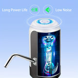 USB Rechargeable Electric Water Bottle Pump - Automatic Dispenser for 3-5 Gallon Jugs, Portable Camping Drinkware Accessory by Sanhao