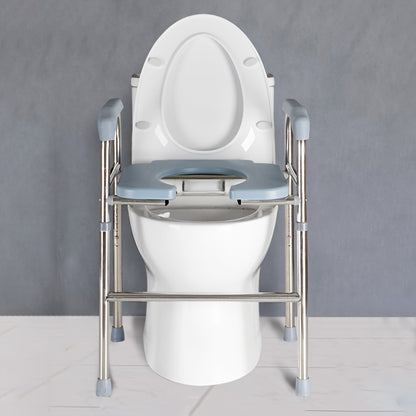 Elevated Toilet Seat with Handle - Adjustable Height, 181.89KG Capacity, Ideal for Seniors, Pregnant Women & Disabled - Perfect Bathroom Accessory & Gift for Christmas/New Year