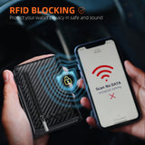 Men's Anti-theft Wallet, RFID Blocking Credit Card Holder With Zipper Coin Pocket, Automatic Pop-up Card Holder Money Clip, Ideal Gift For Men