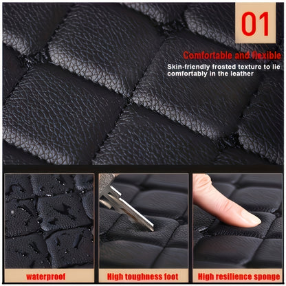 Luxurious 5pcs/Set PU Leather Car Floor Mats, All-Weather Protection, Easy Clean, Anti-Slip For Ultimate Vehicle Interior Care