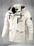 Chaqueta Softshell para hombre, abrigo con capucha y múltiples bolsillos para primavera y otoño, chaqueta impermeable y resistente al viento para exteriores para senderismo y acampada