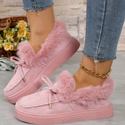 Women's Leopard Print Short Boots, Fashion Plush Lined Winter Shoes, Comfortable Ankle Boots