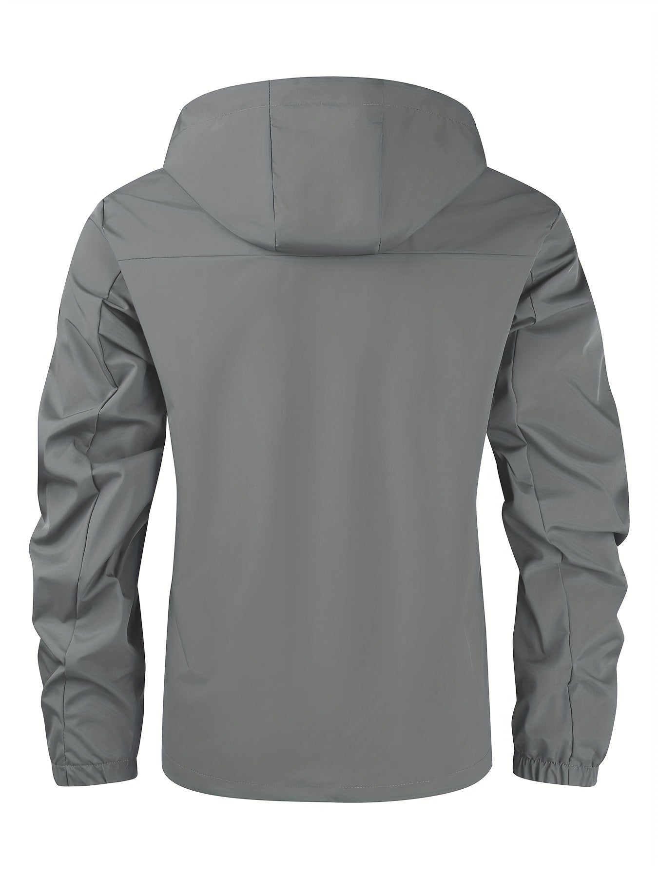 Men's Fashion Casual Waterproof Windbreaker Hooded Jacket, Outdoor Coat With Zip Pockets – Lightweight And Breathable