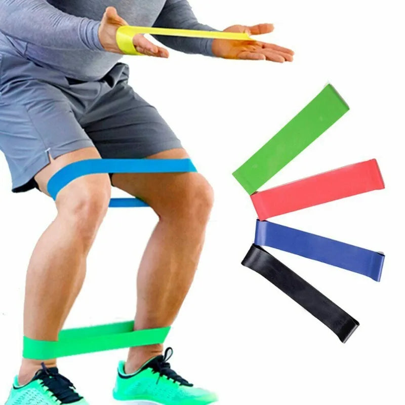 5 pc várias cores yoga esporte faixas de resistência equipamentos ginásio tpe casa fitness elástico bandas pilates treinamento força treino