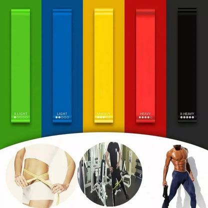 5 pc várias cores yoga esporte faixas de resistência equipamentos ginásio tpe casa fitness elástico bandas pilates treinamento força treino