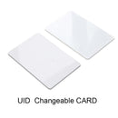 5 pces uid 13.56 mhz cartão de controle acesso tag regravável rfid 13.56 mhz pvc fino uid mutável ic bloco 0 cartão gravável (1k)