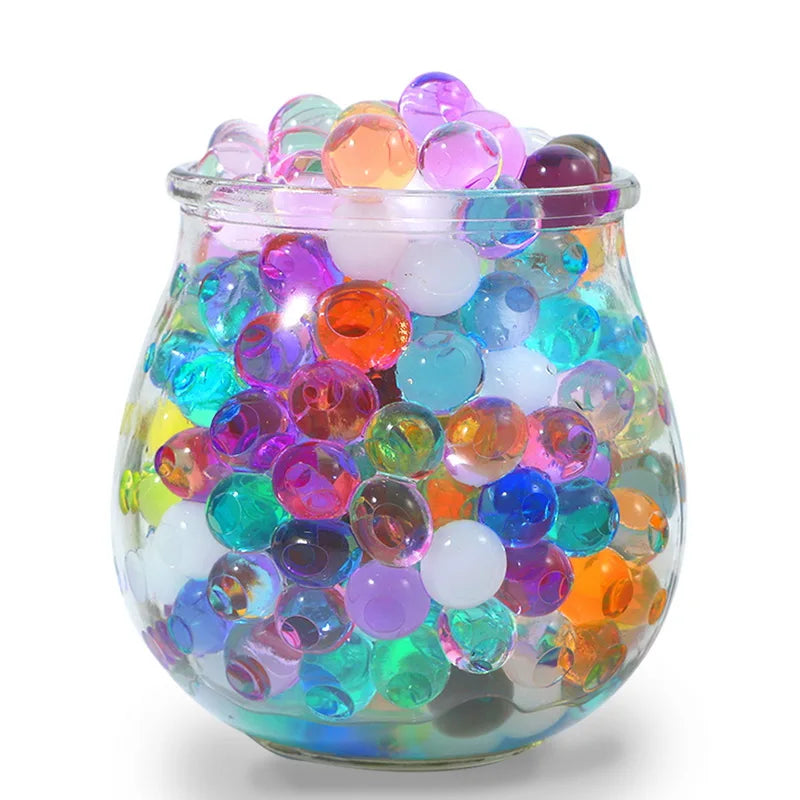 500 cuentas mágicas de agua de barro y cristal para niños, juguetes de flores, bolas de hidrogel para cultivo de agua, jarrones para decoración del hogar, envío directo 