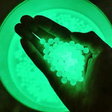 5000 piezas que brillan en la oscuridad, decoración del hogar, perlas de agua, bolas de gel de perla, jarrón de hidrogel de polímero, bola de salpicadura de gelatina mágica de barro de cristal 