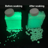 5000 piezas que brillan en la oscuridad, decoración del hogar, perlas de agua, bolas de gel de perla, jarrón de hidrogel de polímero, bola de salpicadura de gelatina mágica de barro de cristal 