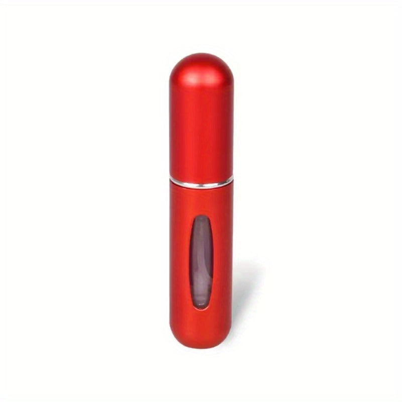 Botella de perfume compacta y recargable con atomizador: perfecta para viajar.