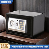 Large All-Steel Fireproof Burglar-Proof Safe with Combination Lock, Home Office Financial Cash Management Box, Jewelry Collection Safe, Wall-Mounted/Cabinet-Mounted, Electronic Password Lock, No Battery Included