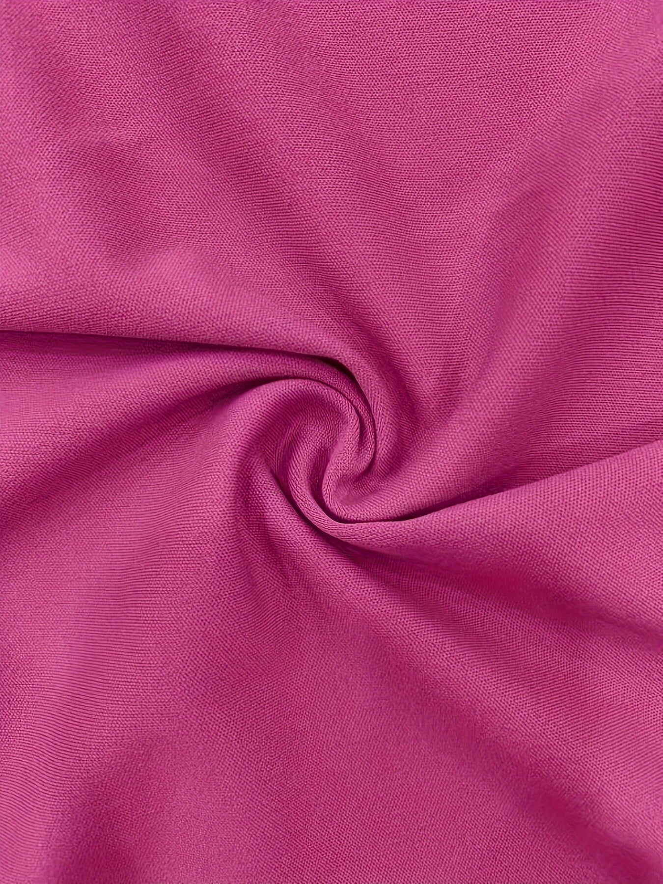 Conjunto de dos piezas de túnica y pantalón de cuello redondo de manga larga lisa para mujer de talla grande.