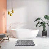 1pc Soft and Comfortable Memory Foam Bath Rug with Cobblestone Embossment - Rapid Water Absorbent and Washable - Non-Slip - Perfect for Shower Room and Bathroom Accessories, Bathroom decorations, kitchen Area Rugs, bedrooom,