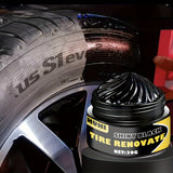 Black Shine Tire Wax - Durable, Long-Lasting Protection & Restoration for Car, Bike, and Motorcycle Tires - Prevents Cracking & Whitening, Covers Scratches