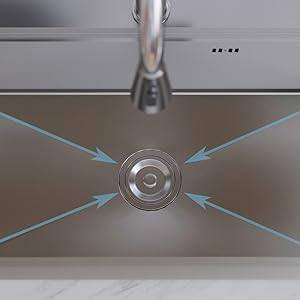 MEJE 80 x 46 Cm Drop-in 11 Gauge Stainless Steel Workstation Kitchen Sink ,Large Single Bowl,  Color Black，Grey