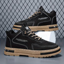 Men's Stylish Lace-Up Hiking Boots - Durable, Non-Slip for Outdoor Adventures & Casual Attire