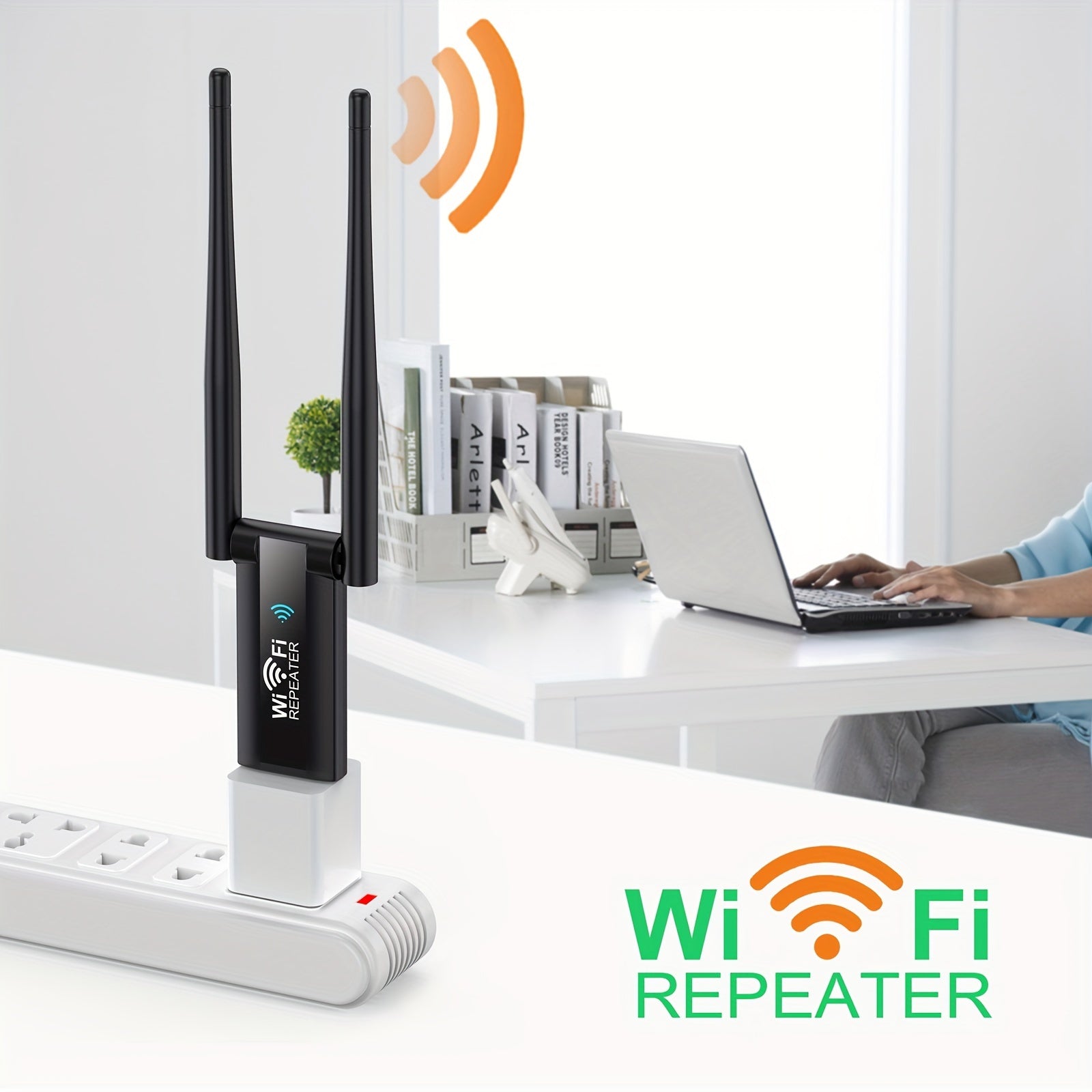 1pc USB Wireless WiFi Repeater Range Extender, 300Mbps Network Signal Amplifier Extender WiFi Booster, Suitable For Upstairs And Downstairs WiFi With Dead Zones.