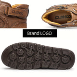 CLOHOO Men's High-Top Casual Sneakers - Comfortable, Non-Slip Rubber Sole, Lace-Up Shoes for Outdoor & Casual Attire