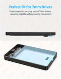 Rageer USB 3.0 Sata 2.5" Hdd Enclosure - High-Speed Data Transfer, Easy Install, Fits 7mm/9.5mm Drives, Compatible With Laptops & Pcs