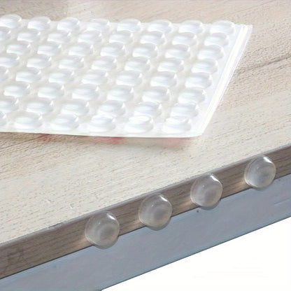 50/100pcs Self-adhesive Door Stop Rubber Shock Absorber Buffer Cabinet Bumper Silicone Furniture Mat Cushion Protective Pad
