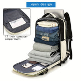 Mochila de viaje con compartimento para zapatos, mochila de gran capacidad para ordenador de negocios, mochila deportiva para viajes al aire libre