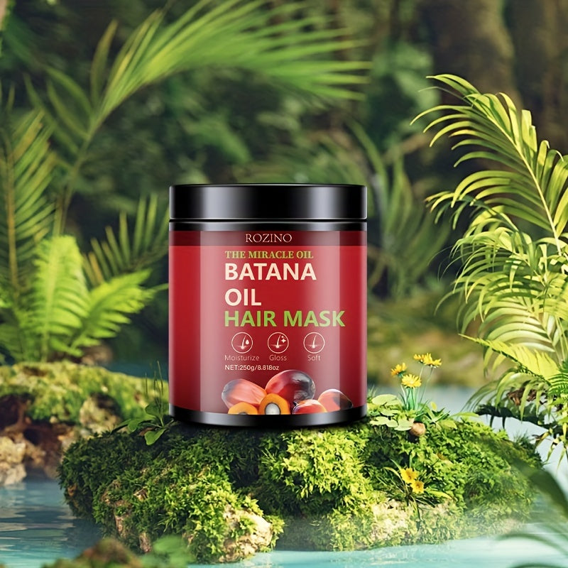 250g Miracle Oil Bataan Oil Hair Mask Deep Hair Care Conditioner Smoothes Frizzy Hair Hydrates and Moisturizes Hair Strands Strengthens Hair Roots Designed for Damaged Hair Types Makes Hair Smooth and Healthy Looking