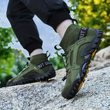 Zapatillas de deporte transpirables de moda para hombre, zapatos al aire libre antideslizantes resistentes al desgaste para caminar y pescar