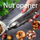 Stainless Steel Nutcracker - Versatile Chestnut, Walnut & Dried Fruit Opener for Home, Outdoor Picnics & Commercial Use