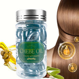Chebe Oil Hair Vitamin Capsules - Soft Gel Serum for Moisturizing, Smoothing & Hydrating Damaged Hair, for Fall
