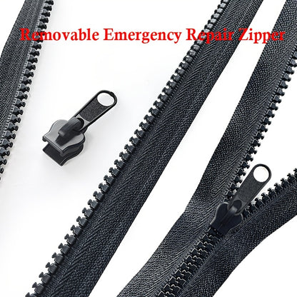 3/6/12pcs Instant Zipper Repair Kit, with Universal Design and Multiple Sizes, Portable Fast Repair Buckle, Replace Zipper, Suitable for Luggage and Clothing, Black