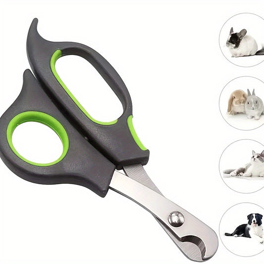 Cortaúñas de acero inoxidable para perros y gatos: herramienta de aseo duradera, sin pilas