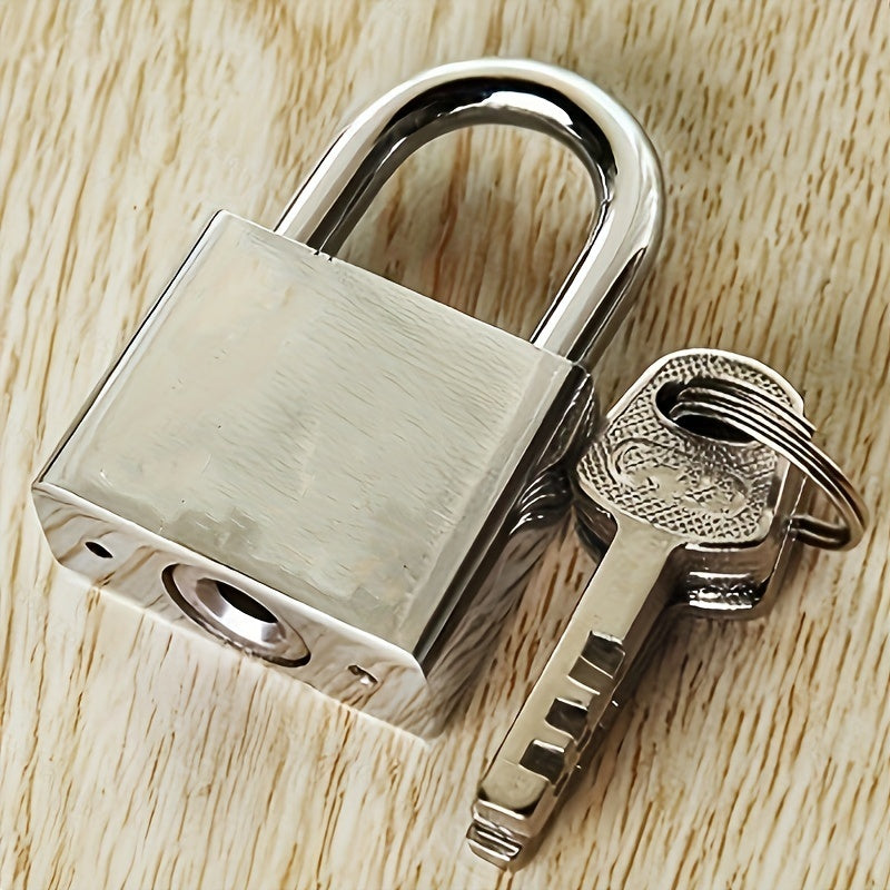 Rust-Proof & Waterproof Padlock Set with 4 Keys - Ideal for Dorms, Warehouses & Iron Gates