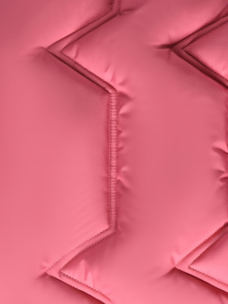 Chaqueta cálida de manga larga con capucha para niña, de color liso, con capucha de pelo sintético, cómoda y moderna, con guantes desmontables como regalo.