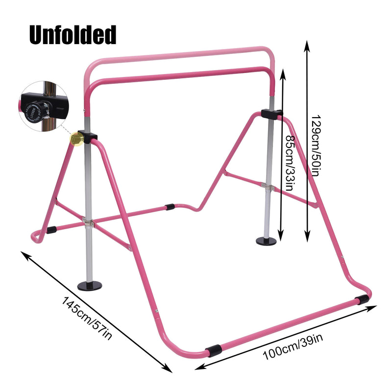 Adjustable Height Outdoor Fitness Training Equipment for Gymnastics, Featuring a Horizontal Bar, Without Battery