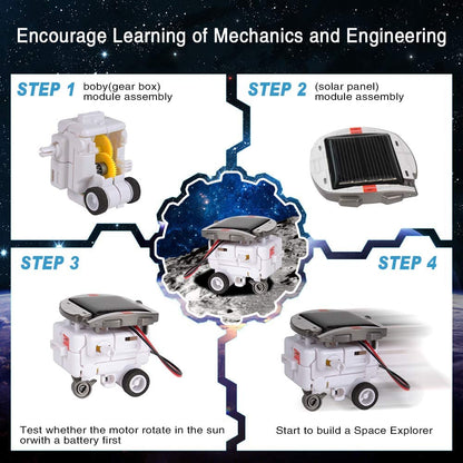 Kit de robot solar STEM 6 en 1, juguetes, regalos para niños de 8, 9, 10, 11, 12 y 13 años, juego de experimentos científicos de construcción educativa para cumpleaños, Halloween, Navidad y Acción de Gracias.