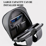 1pc Men's Solid Color Business Backpack, Commuter Bag With Trolley Strap, Casual Daypack For Going Out &amp; Leisure Travel, Waterproof 15-in Laptop Bag