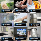 10pcs Premium Microfiber Dishcloth, Magic Rag, Absorbent Dish Cleaning Cloth, Kitchen Dishcloth, Cleaning Towel Special For Glass, Cleaning Gadget For Restaurants, Food Trucks, Cafes