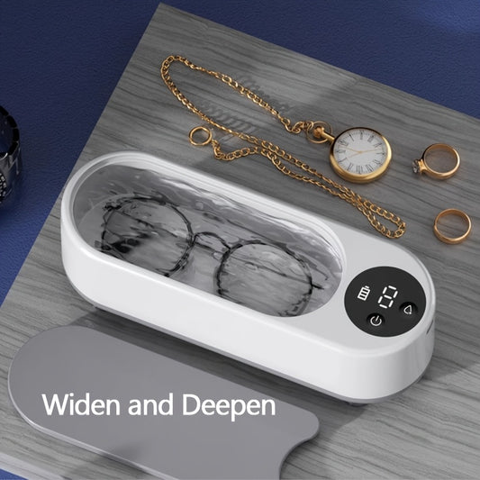 Multifunctional Electric Sonic Cleaning Machine, Jewelry Automatic 360° Deep Cleaning Tool,Ultra-Portable, Usbcharging, High-Frequency Vibration, Easy to Clean Earrings, Rings, Necklaces, Glasses, Toothbrushes, Watches, Make