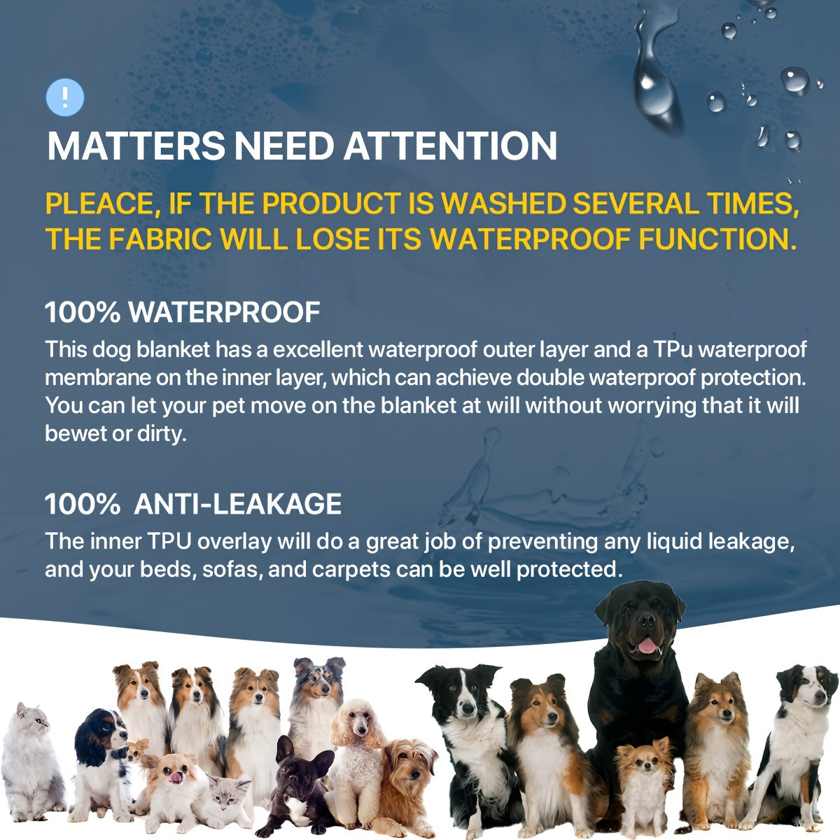 Waterproof &amp; Non-Slip Dog Bed Cover Mattress Cover And Pet Blanket Sofa Pet Bed Mat, Car Incontinence Mattress Protectors Furniture Couch Cover For Most Cats Dogs