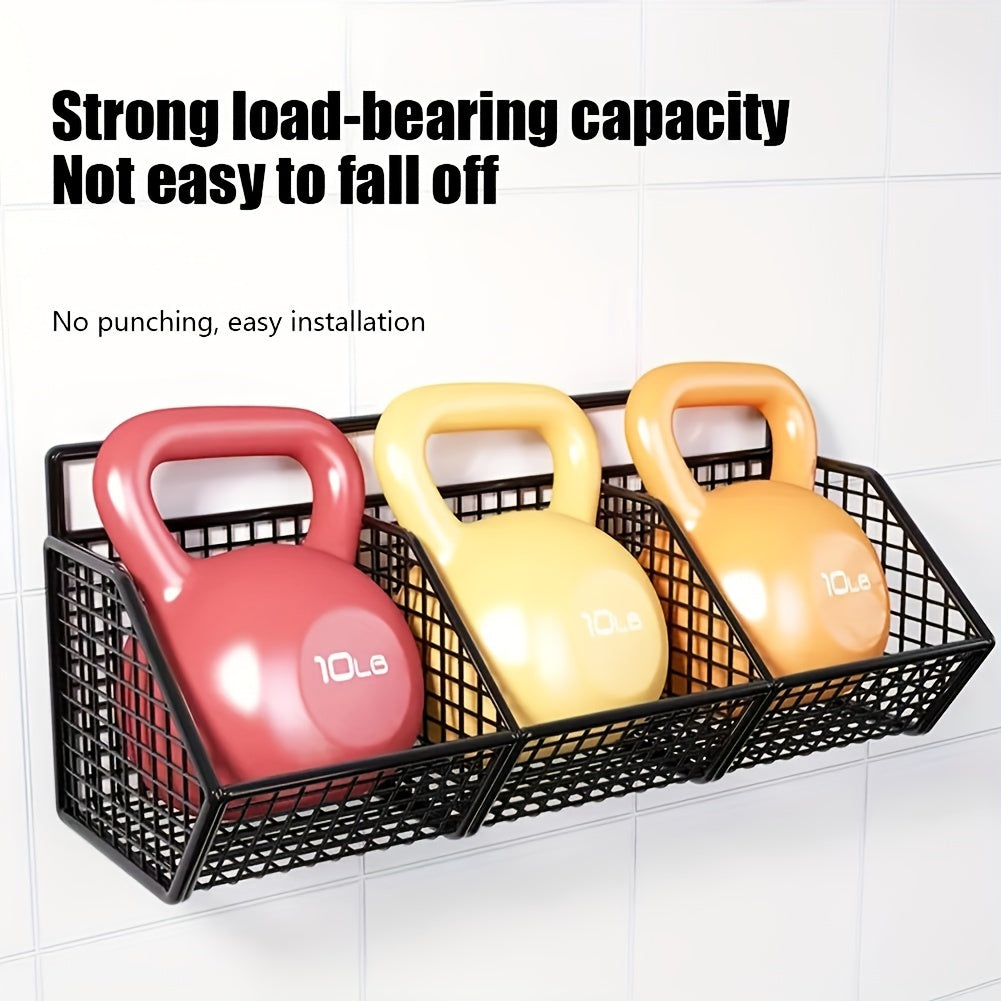 1 cesta de almacenamiento de cocina de pared - Estante colgante multiusos para ajo, cebolla y verduras - Contenedores duraderos - Perfecto para baños y cocinas pequeñas, accesorios de baño