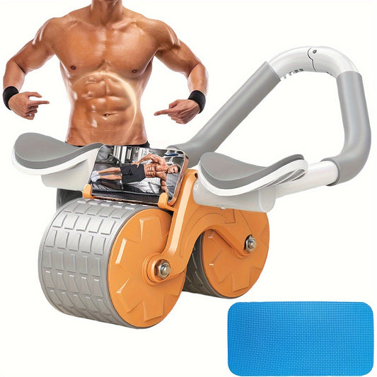 PVC Abdominal Roller With Return Assist, Abdominal Exercise Trainer For Core Strength And Muscle Toning